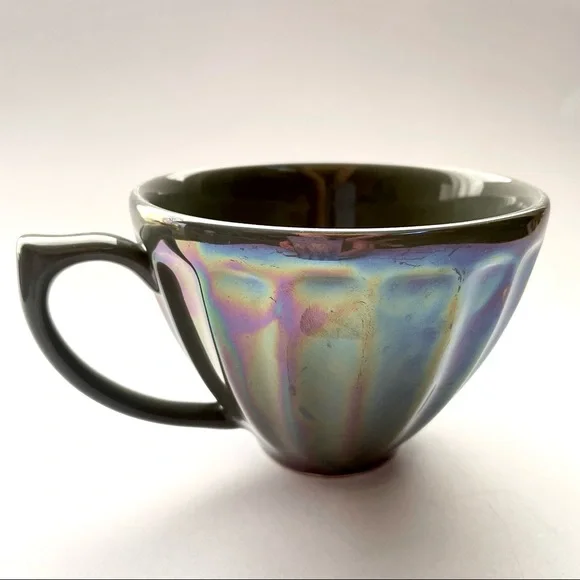 Anthropologie Iridescent Lustered Latte Coffee Mug - Tea Portugal - Picture 1 of 5